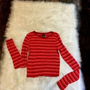 Wild gable long Sleeve crop shirt